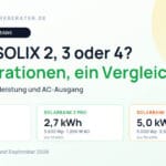 Anker SOLIX Solarbank 2, 3 und 4 Pro im Vergleich – 1,6 kWh mit 800 W AC, 2,7 kWh mit 1.200 W AC und 5,0 kWh mit 2.500 W AC